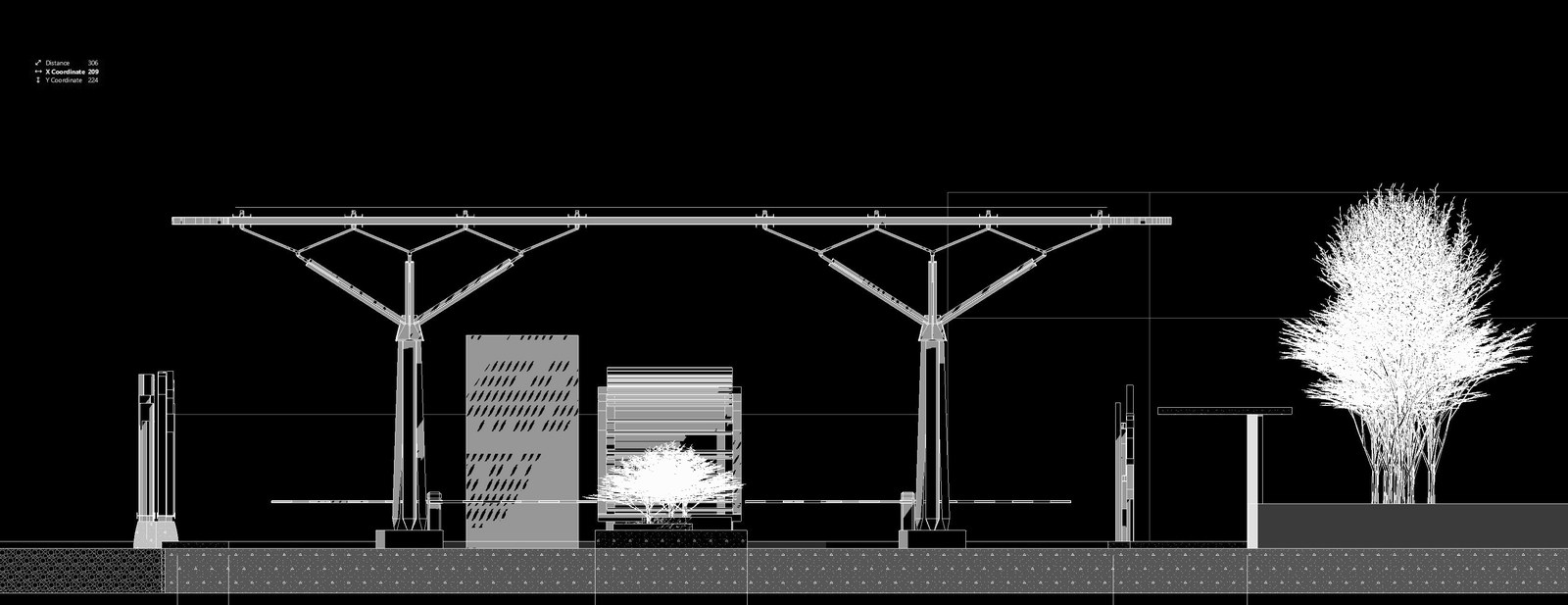 Gate to Industrial Park — Concept 2, plan view